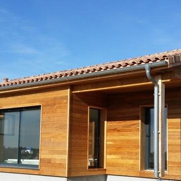 Maison ossature bois dans 'ouest du Tarn entre Puylaurens et Lavaur Maison ossature bois dans 'ouest du Tarn entre Puylaurens et Lavaur