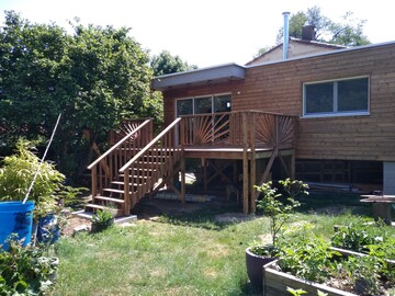 Construction d’une extension de maison en ossature bois avec sa terrasse en bois à Saint Amans Soult (Tarn)