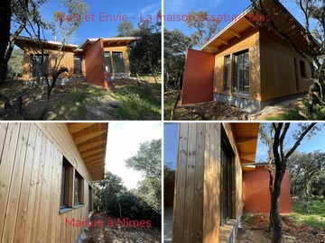 Construction de deux maisons en une en ossature bois dans le Gard à Nîmes