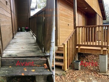 Remplacement et agrandissement d’une nouvelle terrasse bois à ANGLES (TARN)