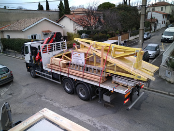 Fabrication de murs à ossature bois en Occitanie