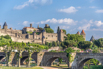 Ville de Carcassonne dans l'Aude